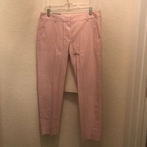 NWT J Crew pink skimmer city pant sz 8